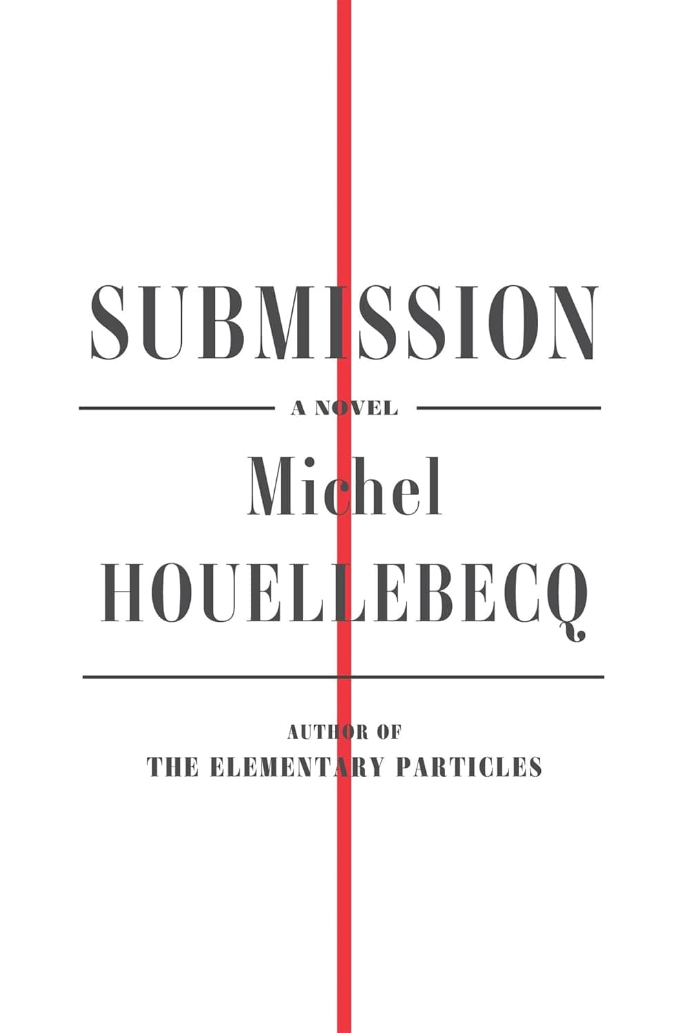 Cover of Submission by Michel Houellebecq